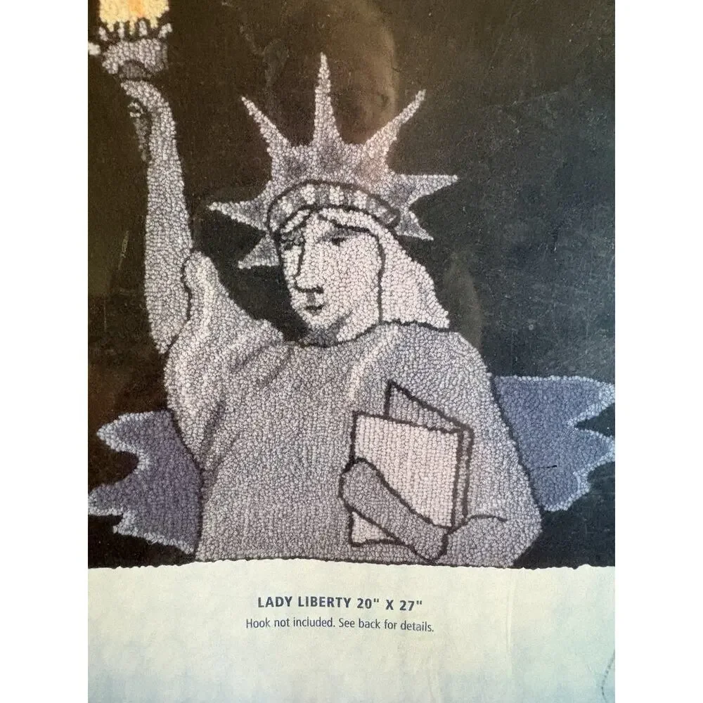 Rugworks Heirloom Hooking Lady Liberty 20” X 27” Rug Hooking Kit New #60517